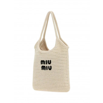Сумка Miu Miu Crochet Medium White
