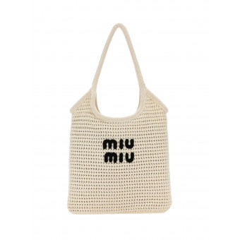 Сумка Miu Miu Crochet Medium White